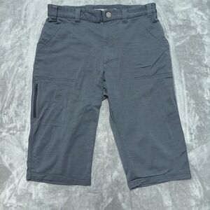 Icebreaker Merino Shorts Mens 32 Gray Hiking Outdoor Zip Pocket Performance